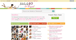 Desktop Screenshot of fabulously40.com