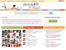 Tablet Screenshot of fabulously40.com